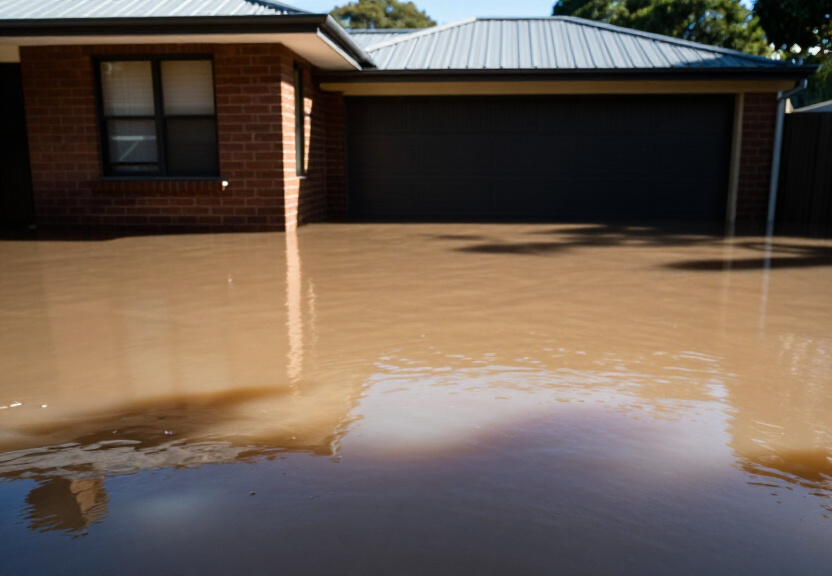 Before and After Flood Cleanup in Gordon